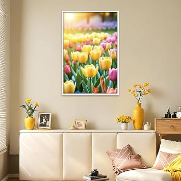 Giftgarden 40x60cm Picture Frame White, Aluminum 16x24 inch Poster Frame for Wall-Mounted Horizontal or Vertical