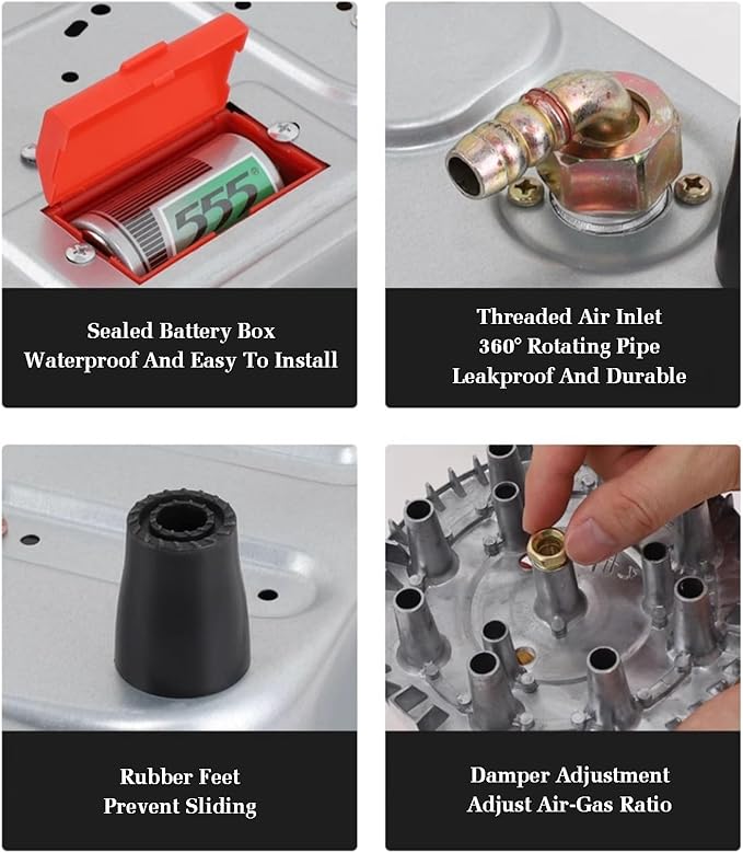 Estufa de Gas 1 Quemador 5.2KW Encimera para Cocina miniatura 3