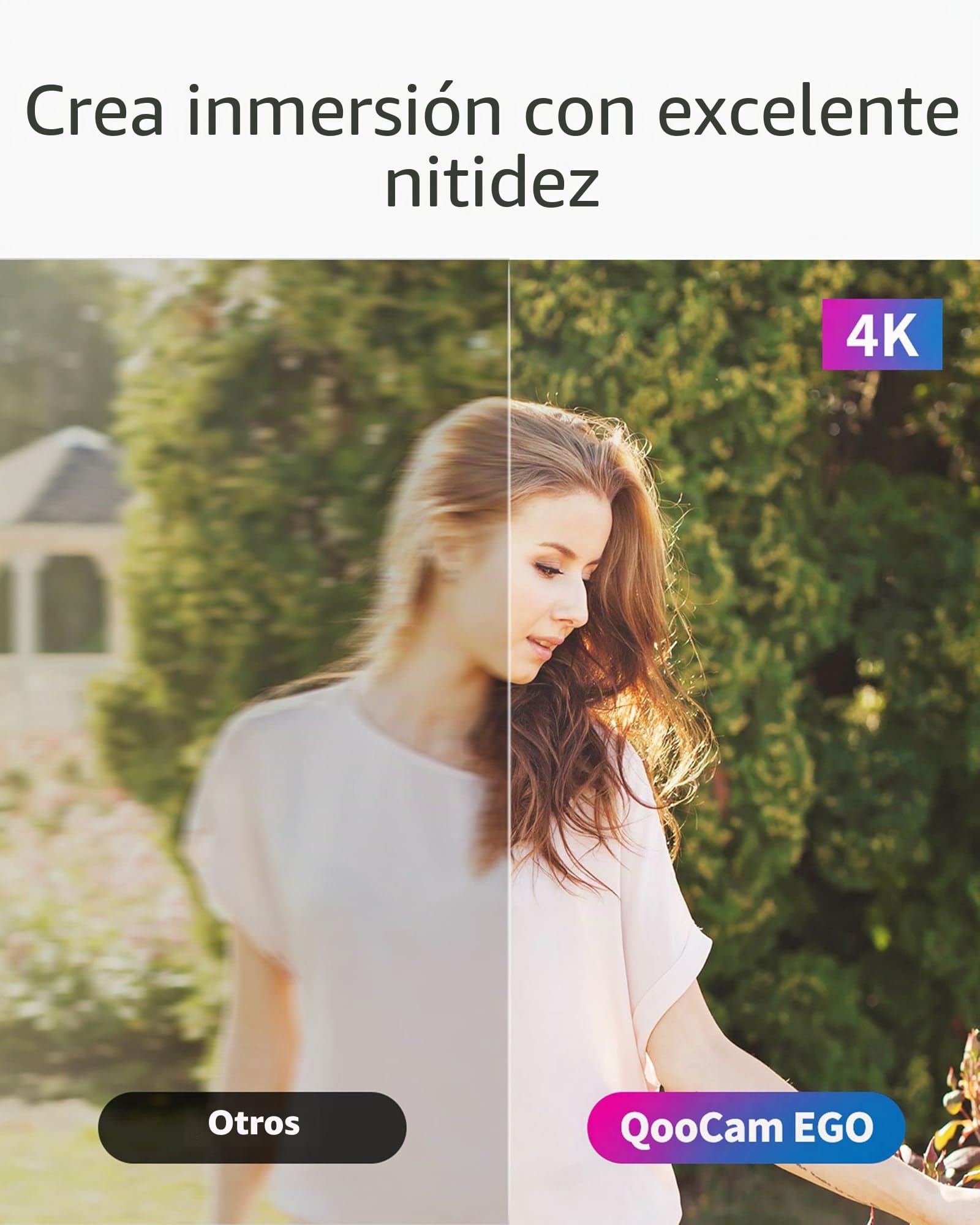 KanDao Cámara 3D, cámara instantánea de Fotos y vídeo 3D, cámara estereoscópica, Pantalla táctil de 2,54 Pulgadas, antivibración, estabilización de Imagen, QooCam Ego, Negro.