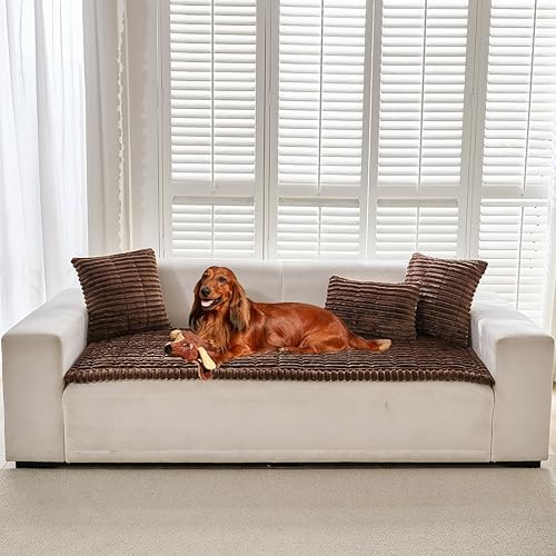 Miniatura 10 de Funda de Sofá Difusa Funda de Sofá para Mascotas, Fundas de Sofá para Perros Lavables Antideslizantes Funda Protectora de Cojines Protector Alfombra