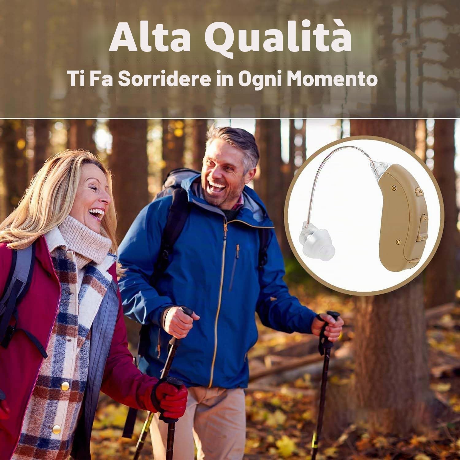 MEDca Digital BTE Hearing Personal Sound - Perfetto per uomini e donne