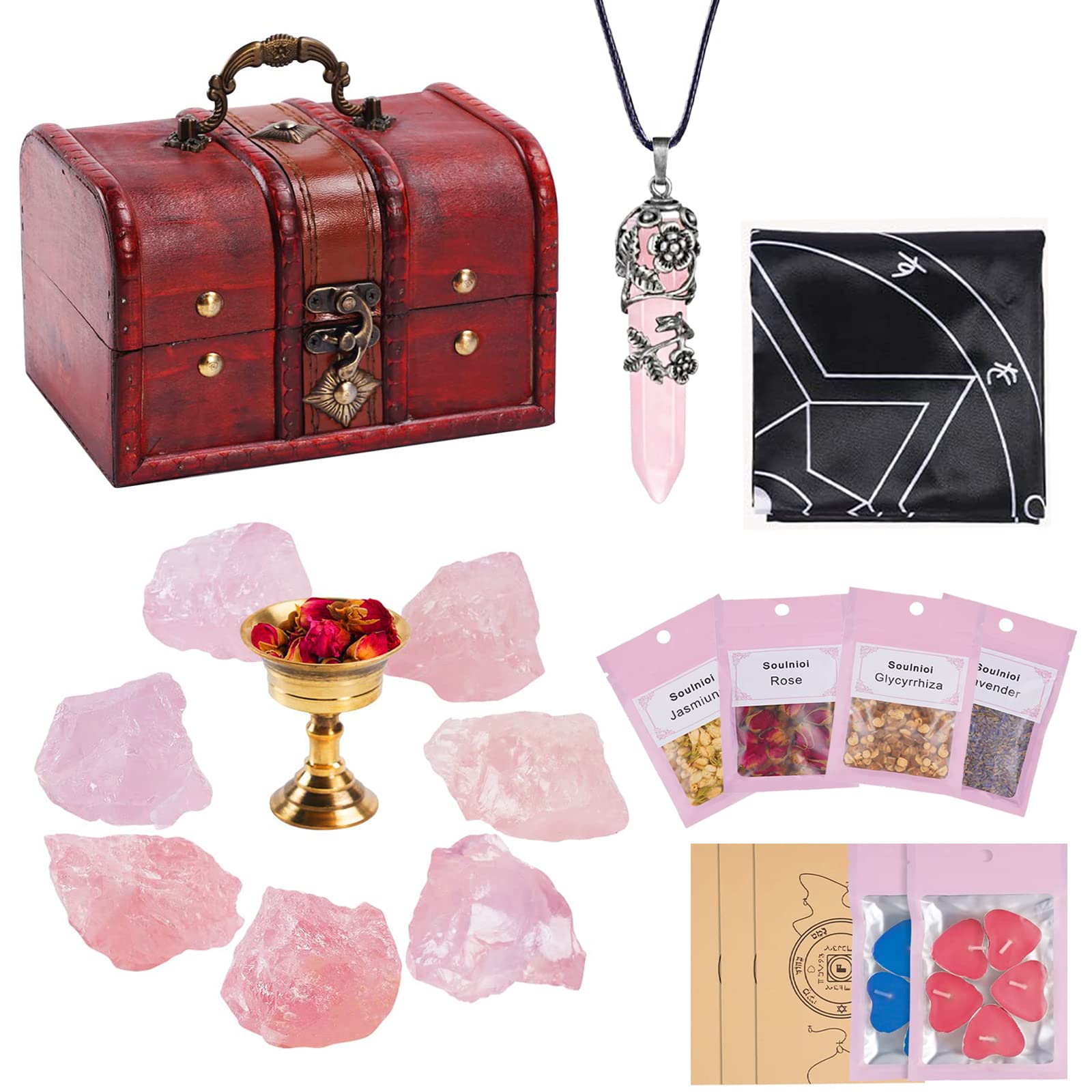 Amazon.com: Crystals and Healing Stones for Attract Love, Soulnioi
