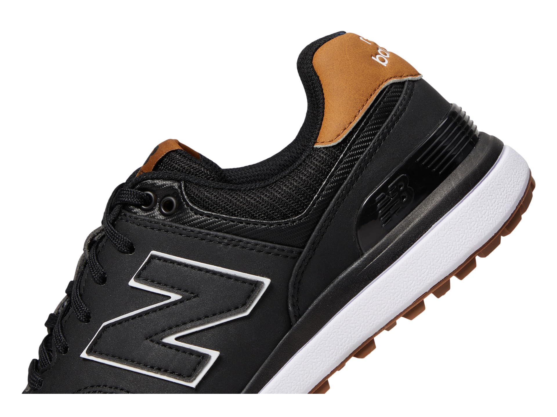 New Balance Chaussures de Golf 574 Greens V2 pour Homme, Noir/Gum, 11.5 X-Wide