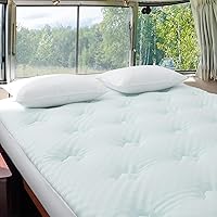 Vista 19 de Hansleep Cubrecolchón de espuma viscoelástica tamaño individual, cubrecolchón de espuma individual de viscosa derivada del bambú, funda de colchón