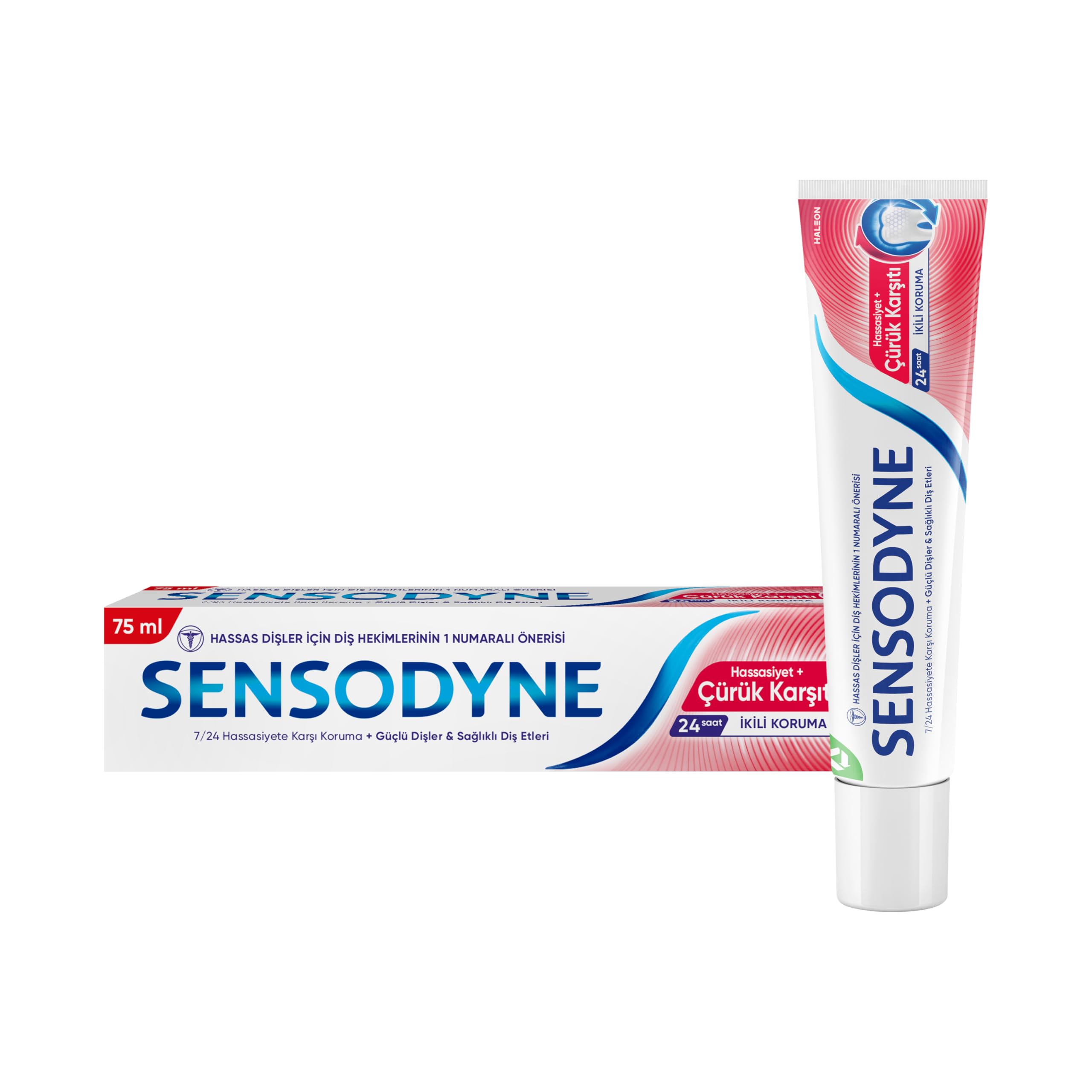 Sensodyne Hassasiyet + Çürüklere Karşı Koruma Diş Macunu 75ml