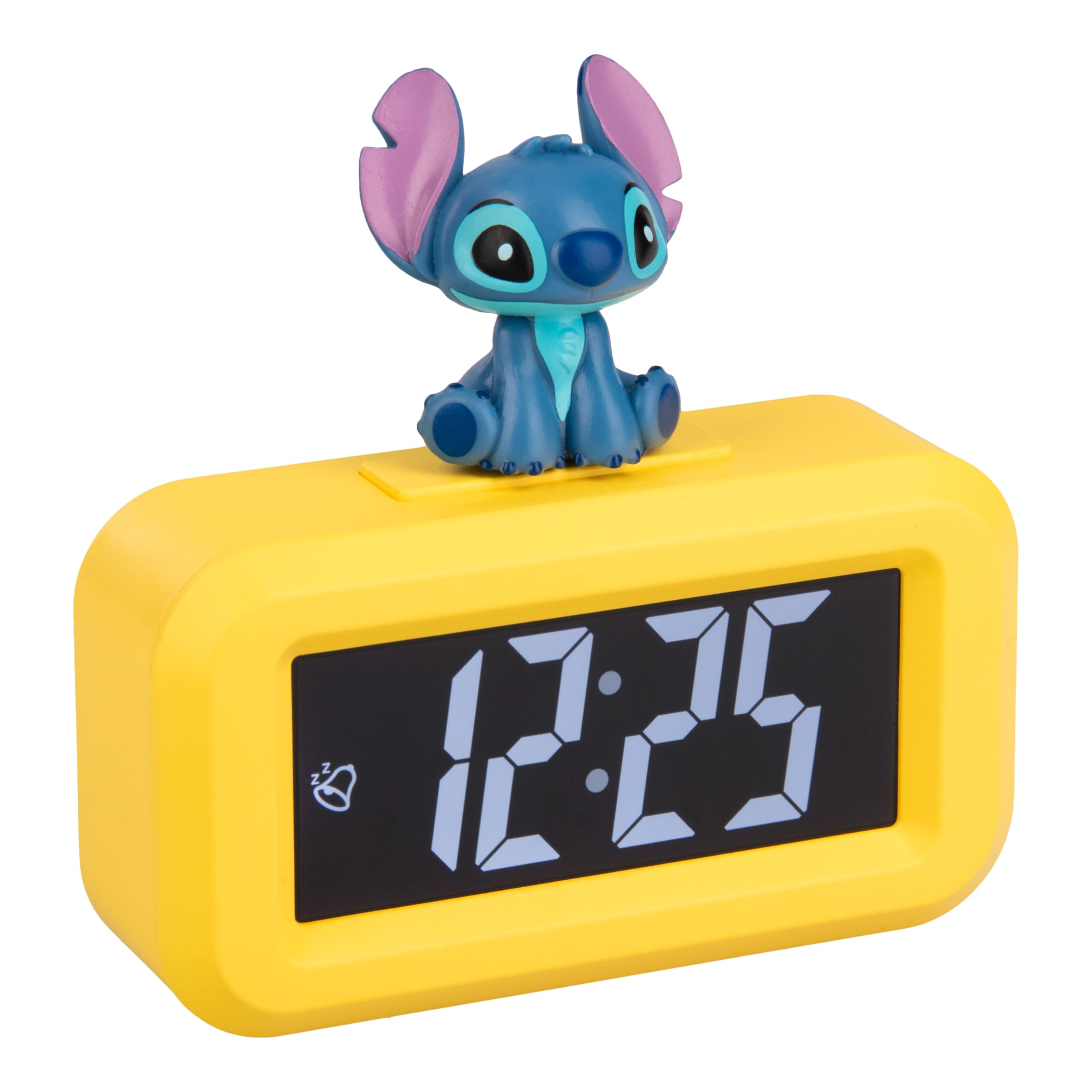 Paladone Disney Lilo and Stitch Digital Alarm Clock Mini with Music - Officially Licensed Bedroom Décor for Kids & Teens, Idea