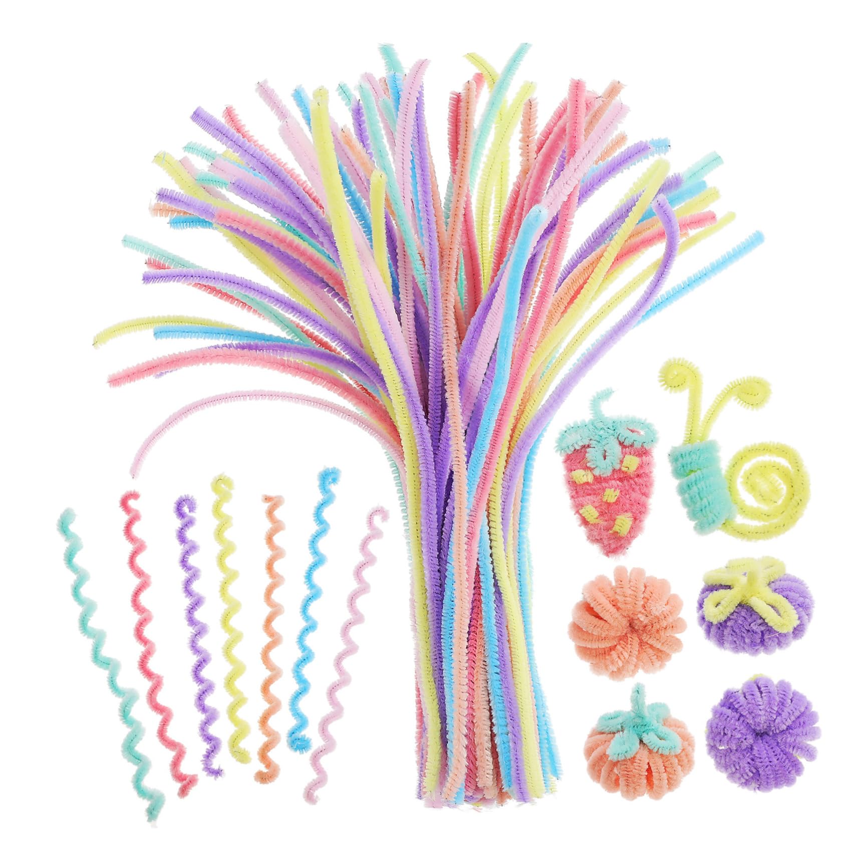 DIYEAH 900stücke Pfeifenreiniger Chenilledraht Bastelsticks Für Kreative -projekte Lang Weich Und Biegsam Bastelmaterial Für Blumen Und Dekorationen