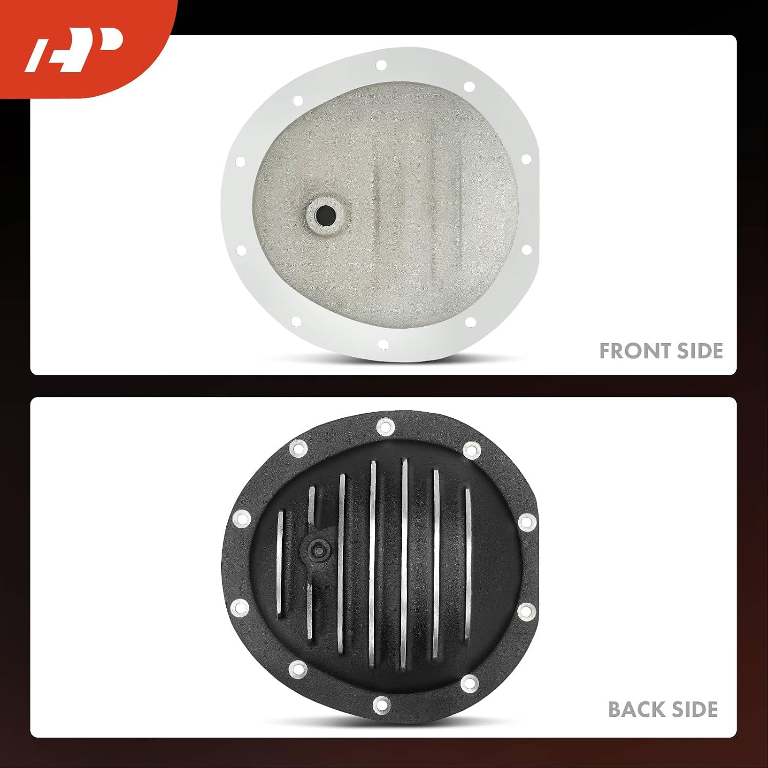 A-Premium Front Differential Cover with Gasket Compatible with Chevrolet