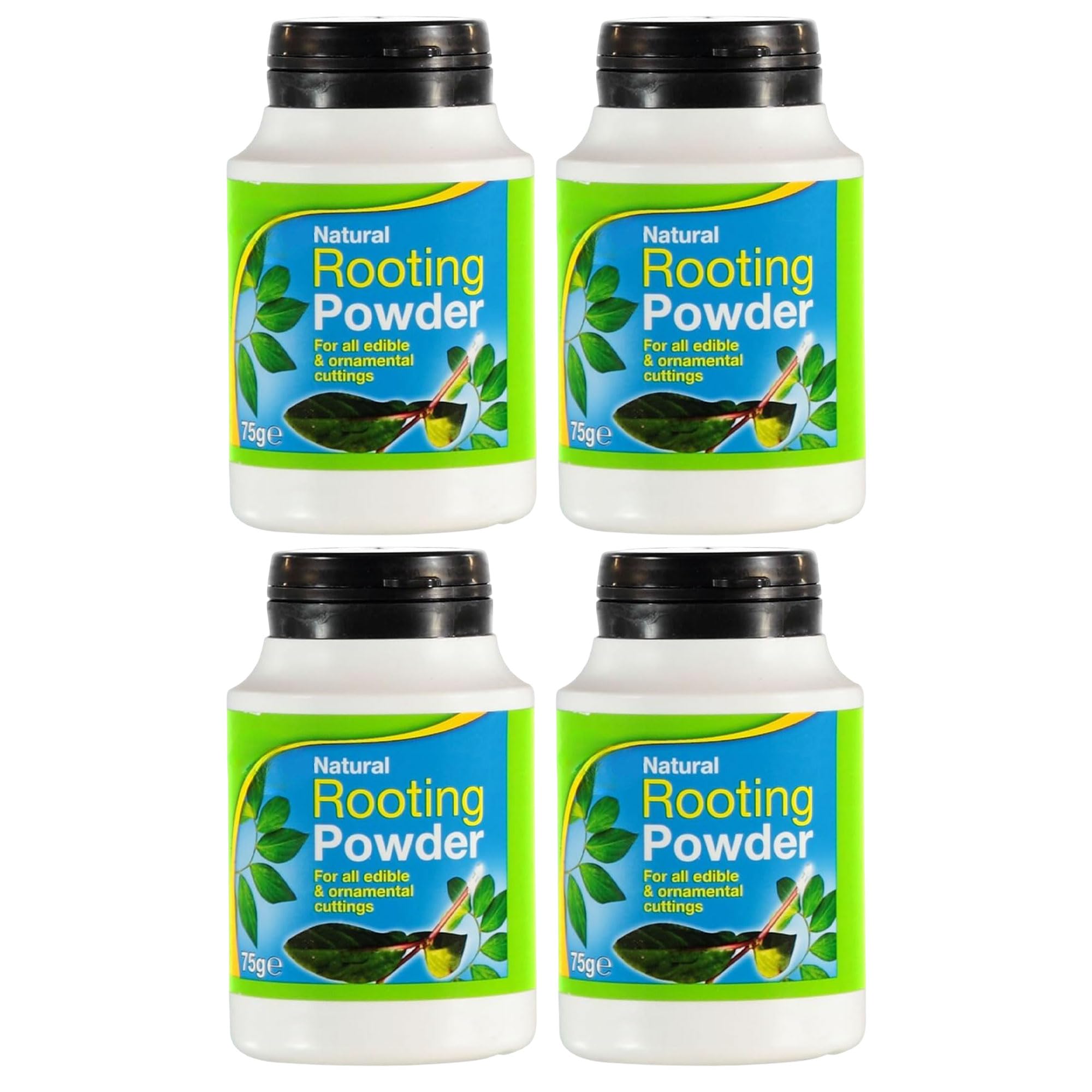 4 x Natural Rooting Powder 75g White Rooting Formula Maintains Foster Healthy & Strong Roots Ideal for All Edible Plants Ornamental Cuttings & Grafting Robust Root Growth