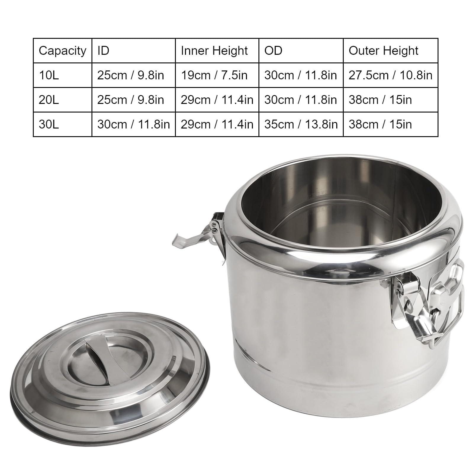 lvifloae Thickened Thermal Hot and Cold Tea Coffee Dispenser Drink Container,Stainless Steel Insulated Beverage Dispenser Large Capacity Heat Retention for Hot Cold Coffee (20L)