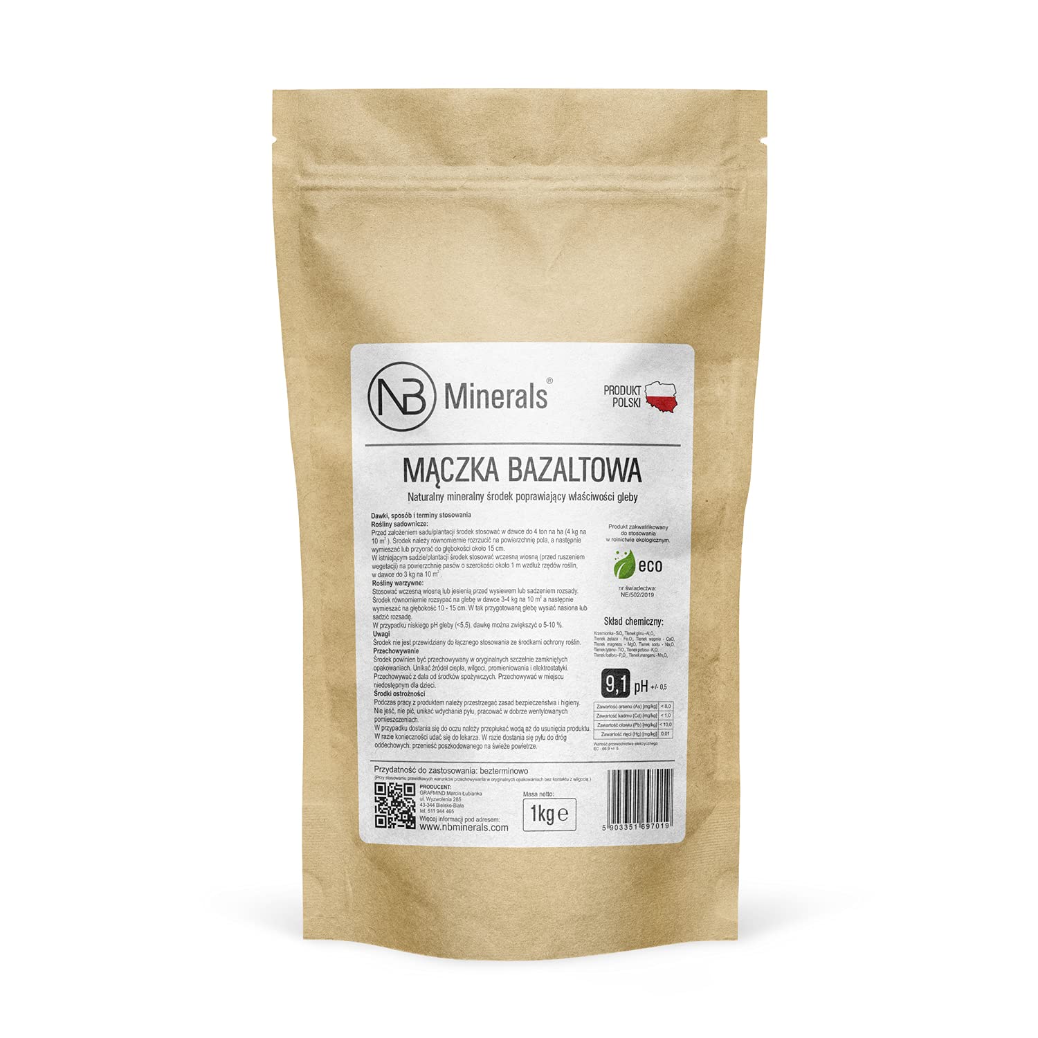 NB Minerals Basaltmehl Urgesteinsmehl Basalt Powder Vulkanstaub  Mineraldnger Dnger 1kg : Amazon.de: Garten