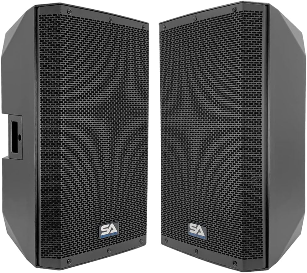 Seismic Audio - Riot-15P-Pair - Pair of 15 Inch Passive 2-Way 900 Watt PA/DJ Speaker Cabinets