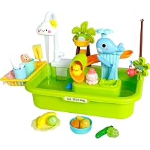 Easy Playhouse 4-in-1 Play Sink with Running Water & Kitchen Set
