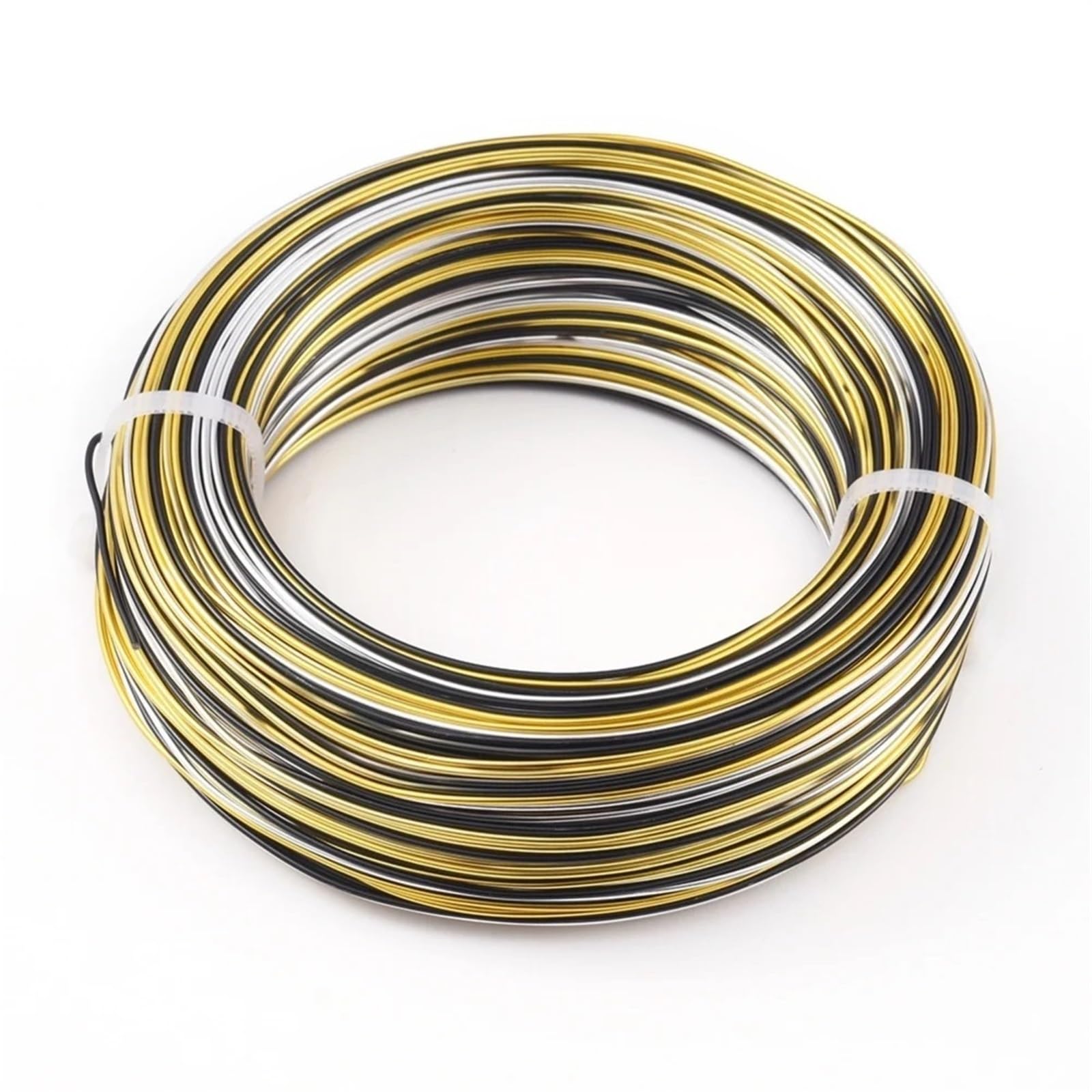 Drut aluminiowy do rzemiosła, 55 m/rolka Kolorowy drut aluminiowy 1 mm 1,5 mm 2 mm Elementy biżuterii do biżuterii DIY Rzemiosło Tworzenie akcesoriów(A,1.5mm 55m)