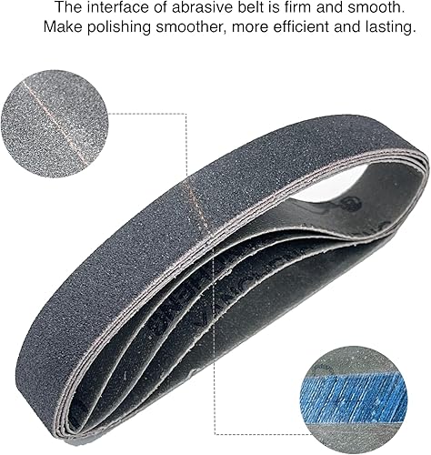 Miniatura 3 de SHUTTLE GENIUS Afilador de cuchillos de 12 x 12 pulgadas repuesto para correas de lijado de grano P240 WSKTS compatible con cuchillos originales