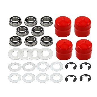 532009040 9040H Front Wheel Bushing to Bearing Conversion Kit 532124959 5920H 9040N 91334 491334MA for Husqvarna Sears Craftsman AYP Jonsered, John Deere M123811 M123253 R27434 Lawn Mower