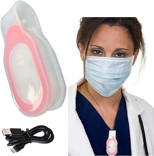 Linterna LED con clip, linterna de enfermería, clip de luz nocturna, manos libres, recargable, luces de turno de noche para deportes al aire libre