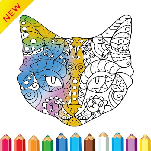 coloring and drawing book cats