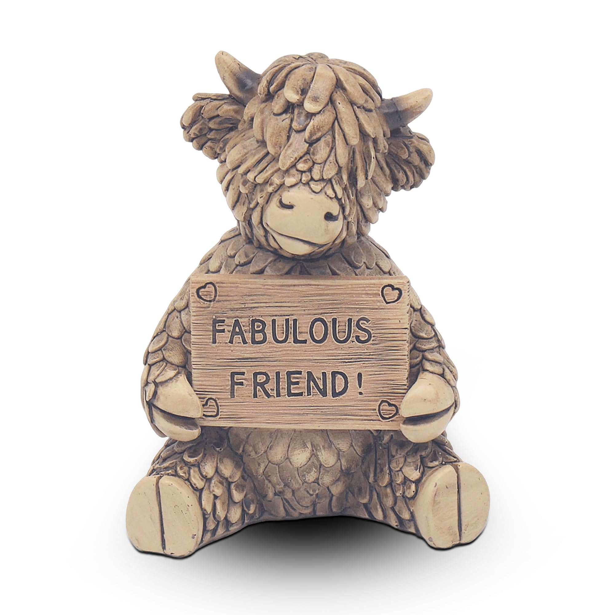Lesser & Pavey Hughie Highland Cow Fab Friend Decor Figurine