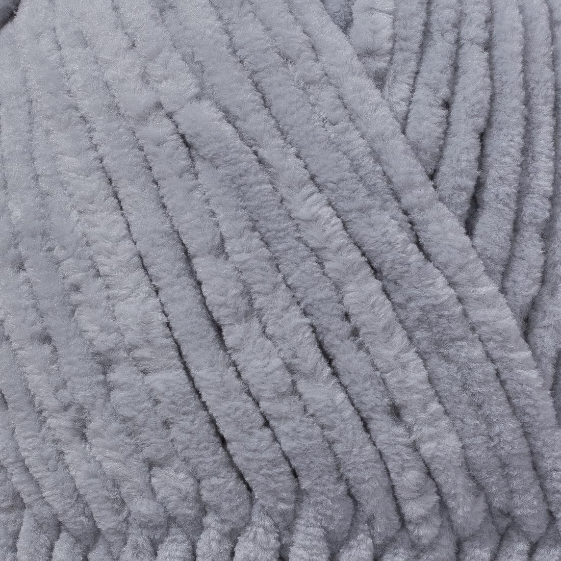 Utopia Crafts Velvet Lux Chenille Super Soft Chunky Yarn for Knitting and Crochet Yarn 3X 100g (Grey) - Image 3