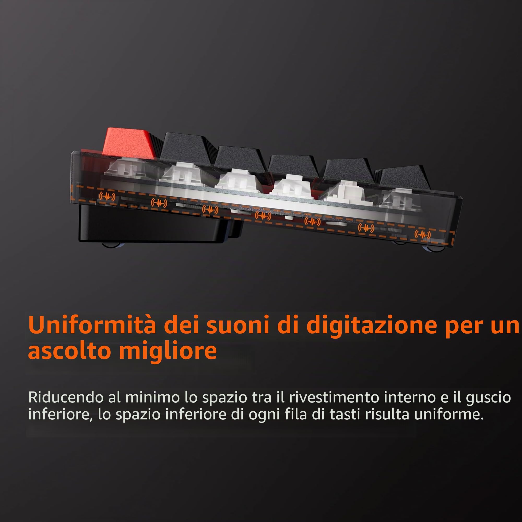 DrunkDeer Tastiera G75 a sgancio rapido, tastiera da gioco esports – Switch magnetico – Modalità Last Win – Pressione regolabile, design 75 %, nero