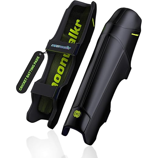 moonwalkr Cricket Leg Guard 2.0 Protective Gear for Unisex of Batter's Height (5'9