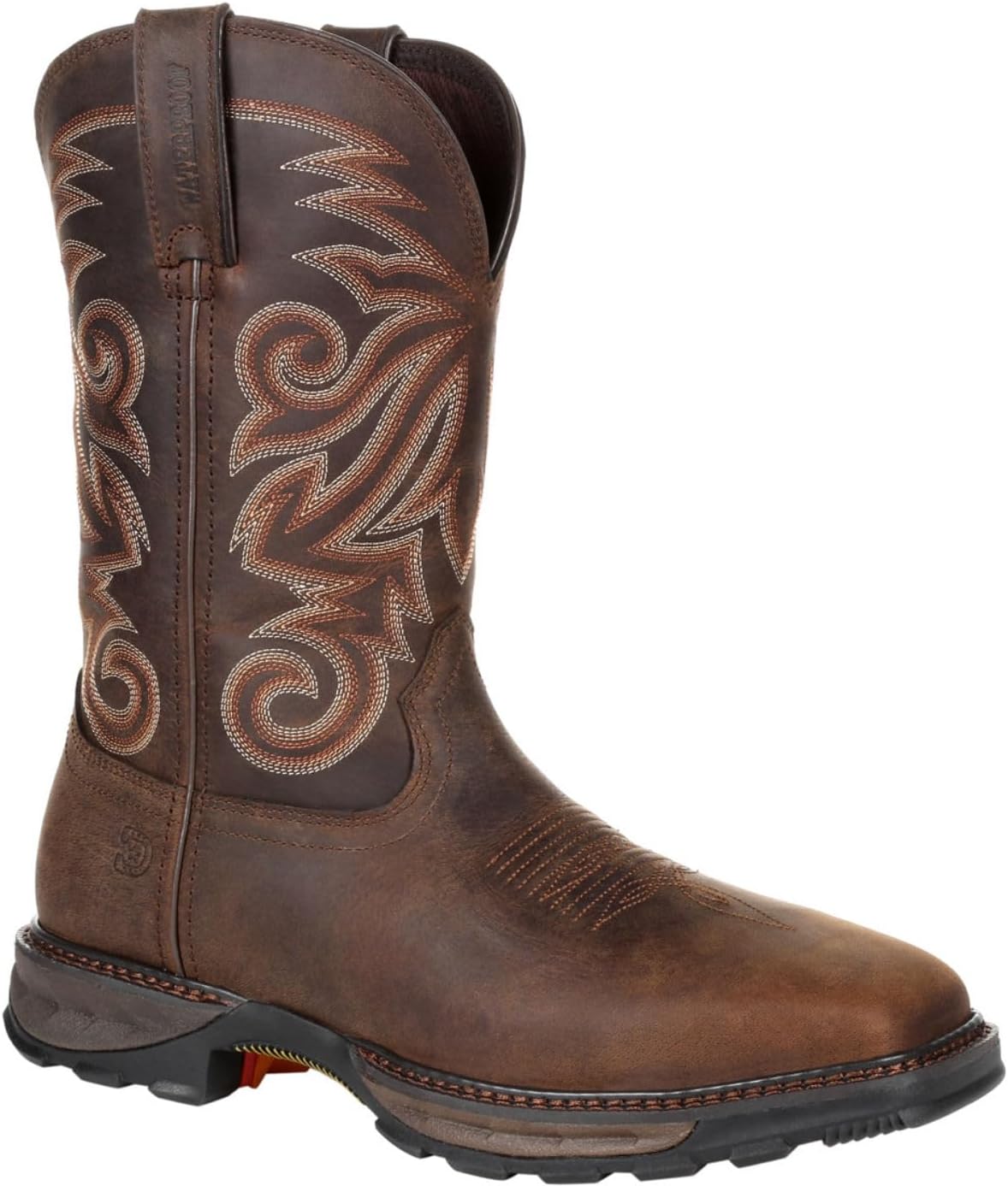 Durango® Maverick XP™ Steel Toe Waterproof Western Work Boot, Burly Brown, Size 10(M) - Image 8