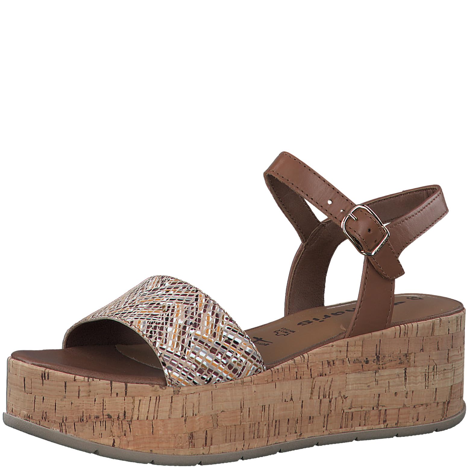Tamaris Women's 1-28020-42 Sling Sandals, Cuoio Comb, 3.5 UK