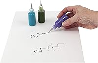 Vista 5 de Creative Mark Flo Line - Botella aplicadora de punta de precisión con puntas de acero inoxidable, para pintura artística, medios fluidos, tinta