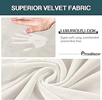 Vista 3 de FantasDecor Fundas para Silla y Sofá de 2 Piezas de Terciopelo para Sala de Estar, Fundas Deslizantes con Cojín Individual, Protector Elástico