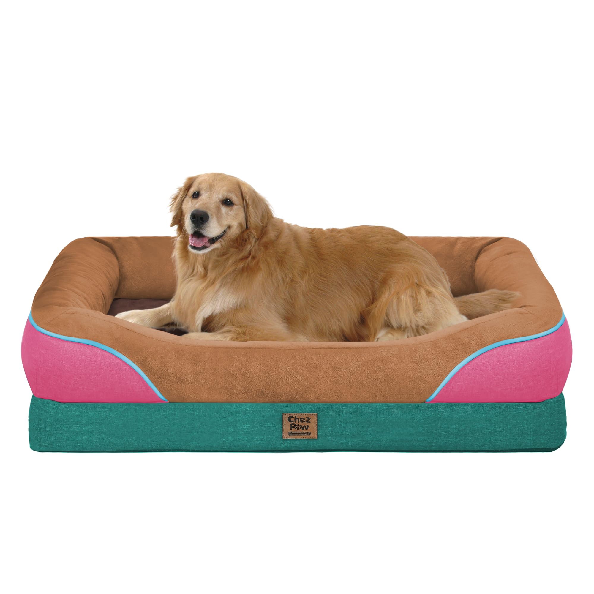 Chez Paw Waterproof Orthopedic XL Dog Bed for Large and Extra Large Dogs