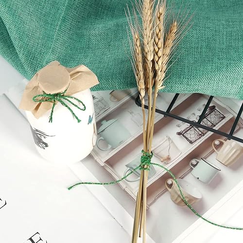 Miniatura 7 de Tenn Well Cordel de algodón para panaderos, cordel rojo y verde de 656 pies con alambre dorado para hornear, carnicerías, manualidades, envoltura de