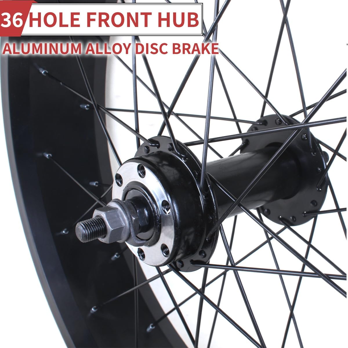 Amazon | ファットタイヤ自転車用ホイール、20/24/26 x 4.0インチ