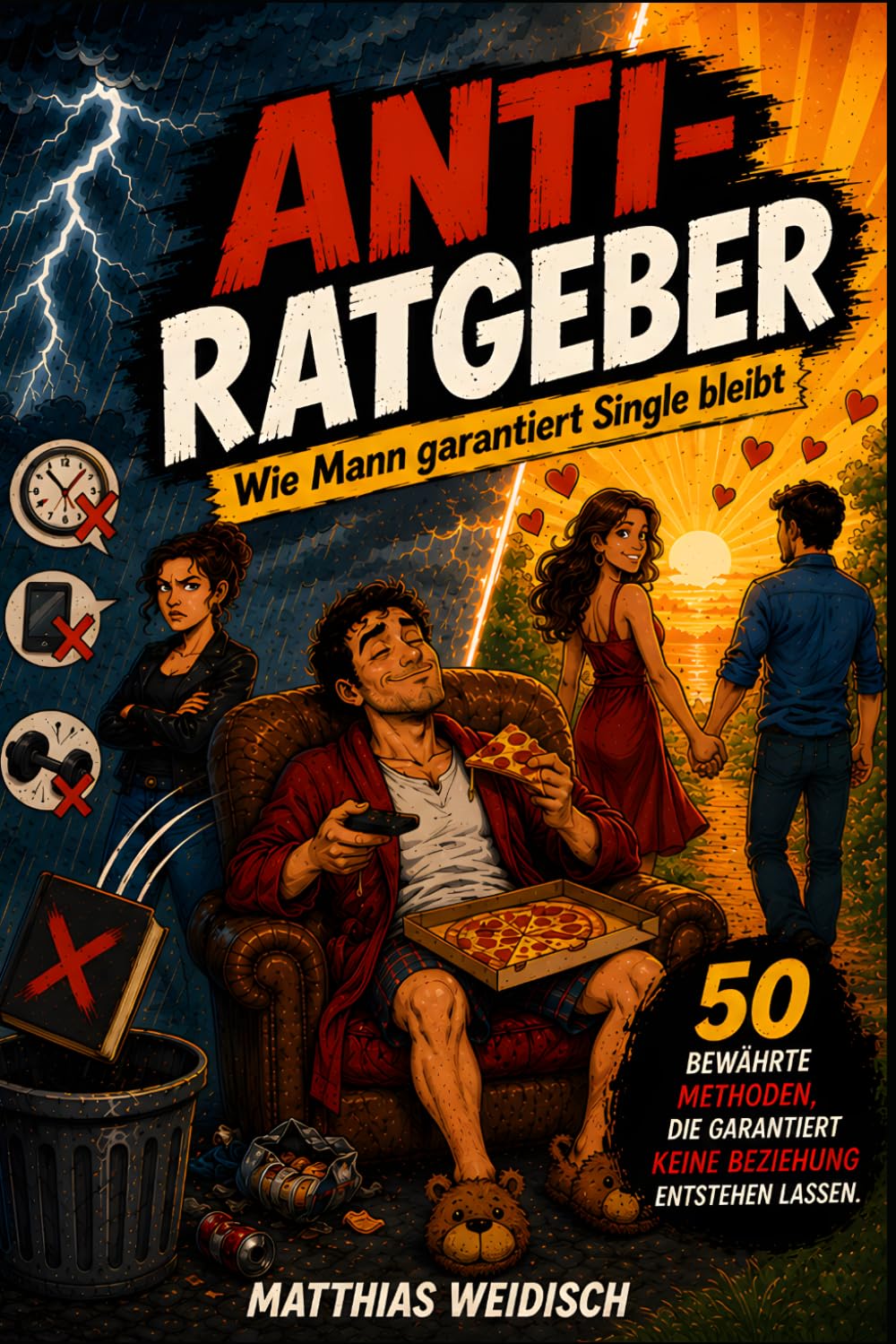 ANTI-RATGEBER - Wie Mann garantiert Single bleibt: 50 bewährte Methoden, die garantiert keine Beziehung entstehen lassen.