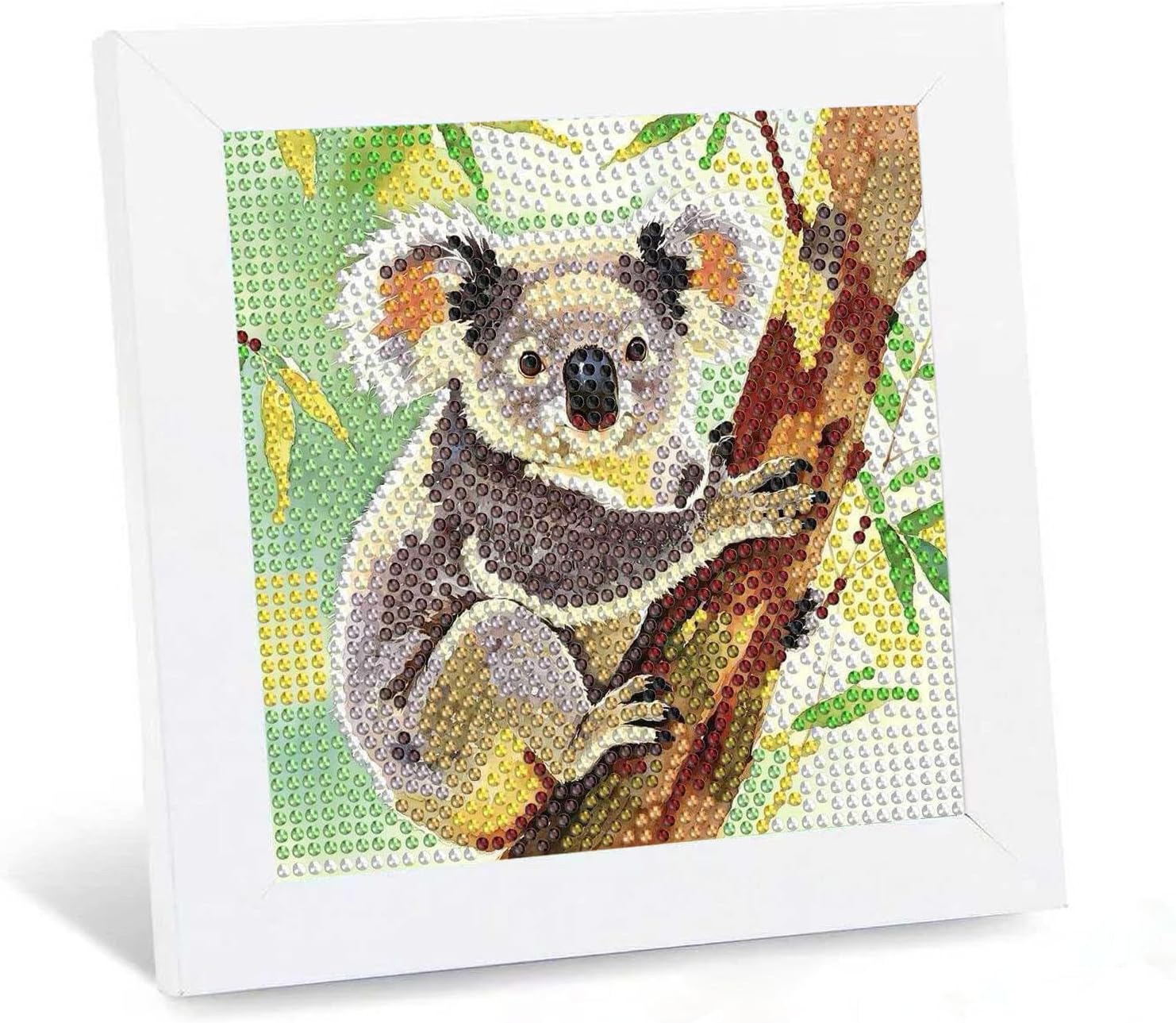 Rsfxvid Diamond Art Kits for Kids,Diamond Painting Kits with Framed - Animal Diamond Art for Girls and Boys Beginners,Beautiful Gift Package for Home Wall Decor. (F-Koala)