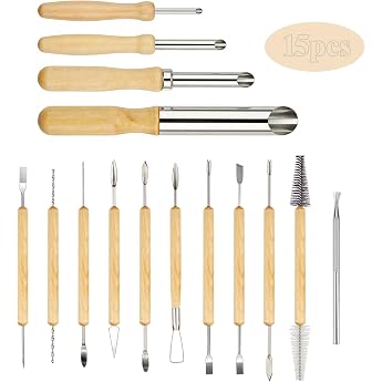 15-Piece Modelling Tool Set Various Models Clay Tool Set