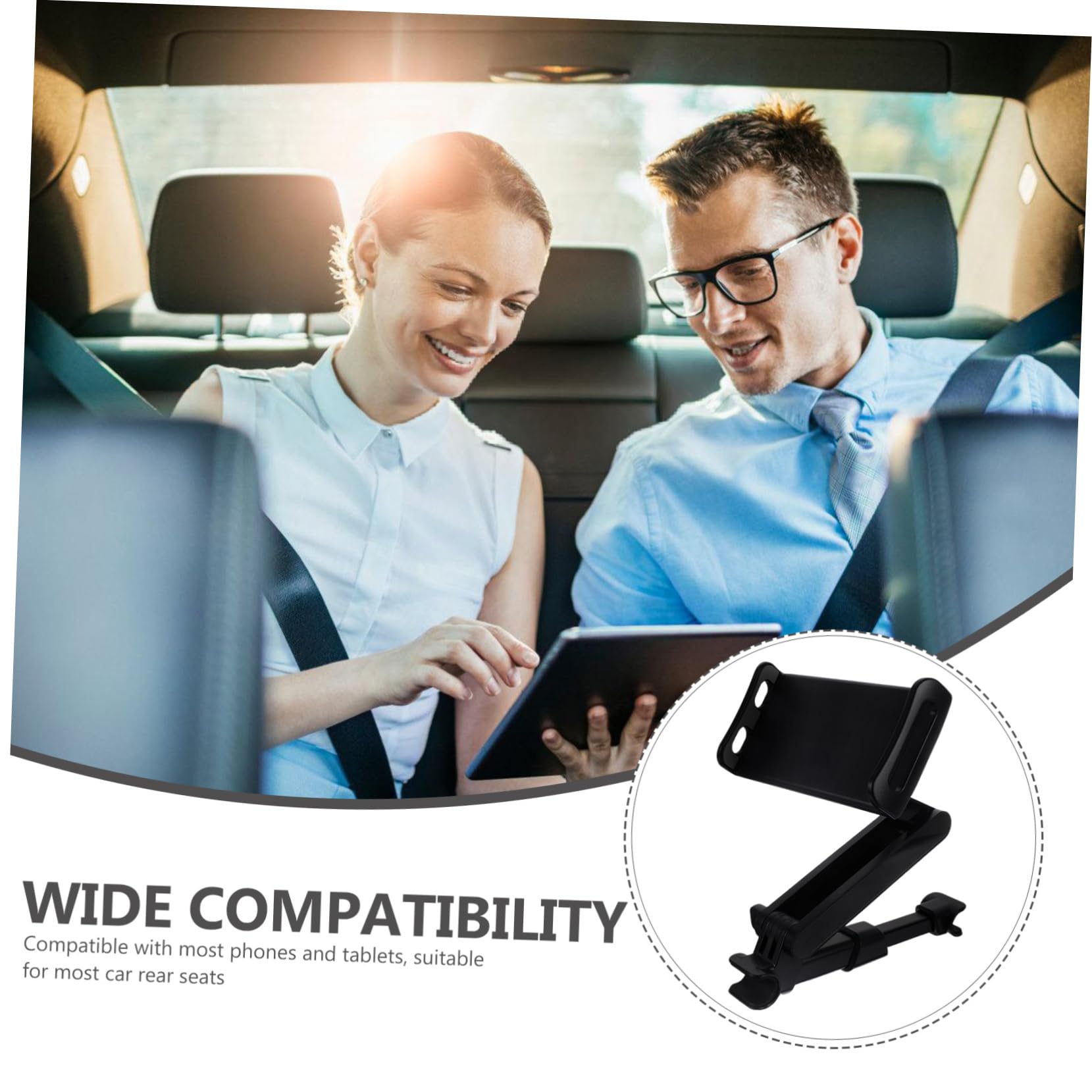 OSALADI Supporto per Tablet Auto Sedile Posteriore Regolabile Nero