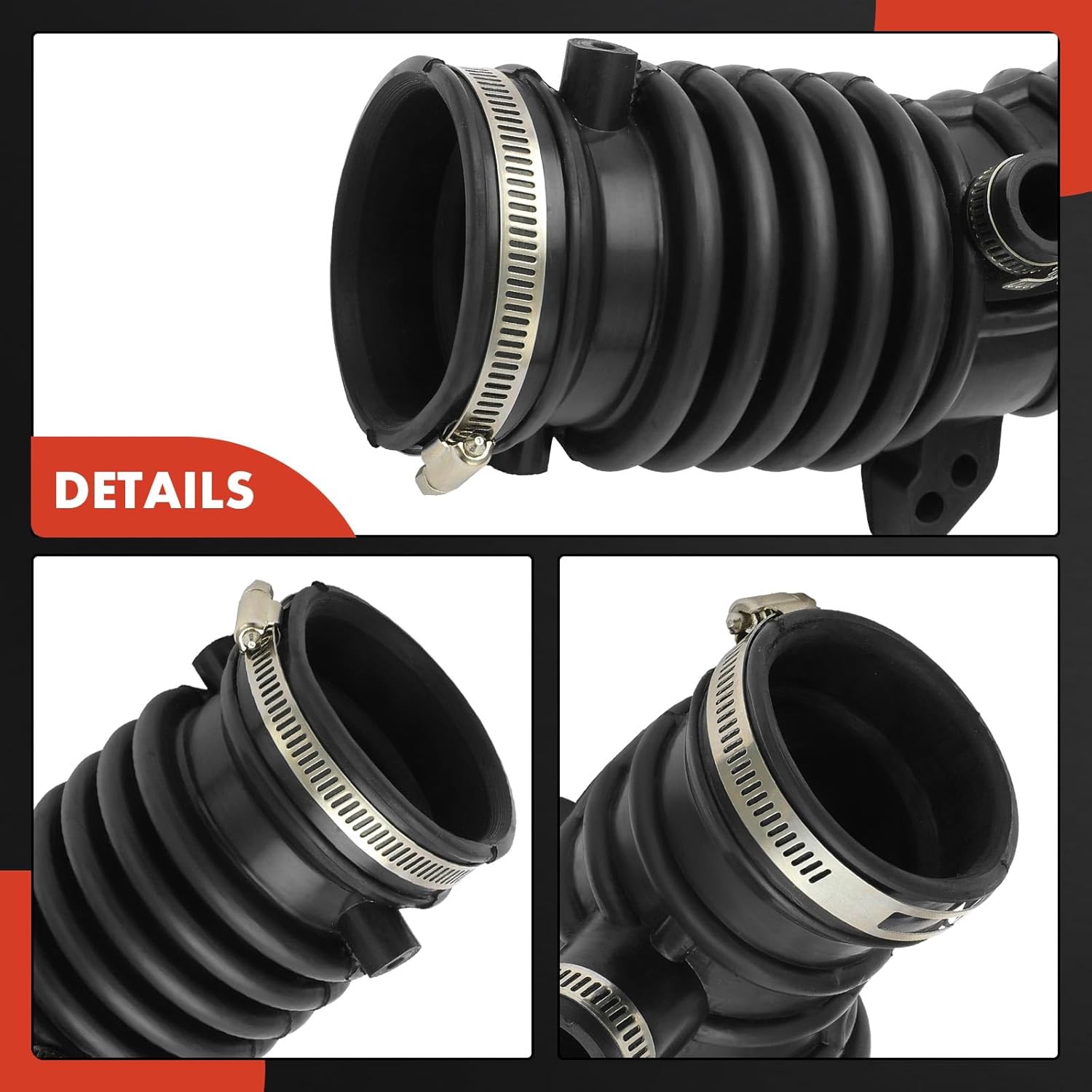 A-Premium Engine Air Clean Intake Tube Hose with Clamps Compatible with Nissan Sentra 2000 2001 2002, 1.6L 1.8L