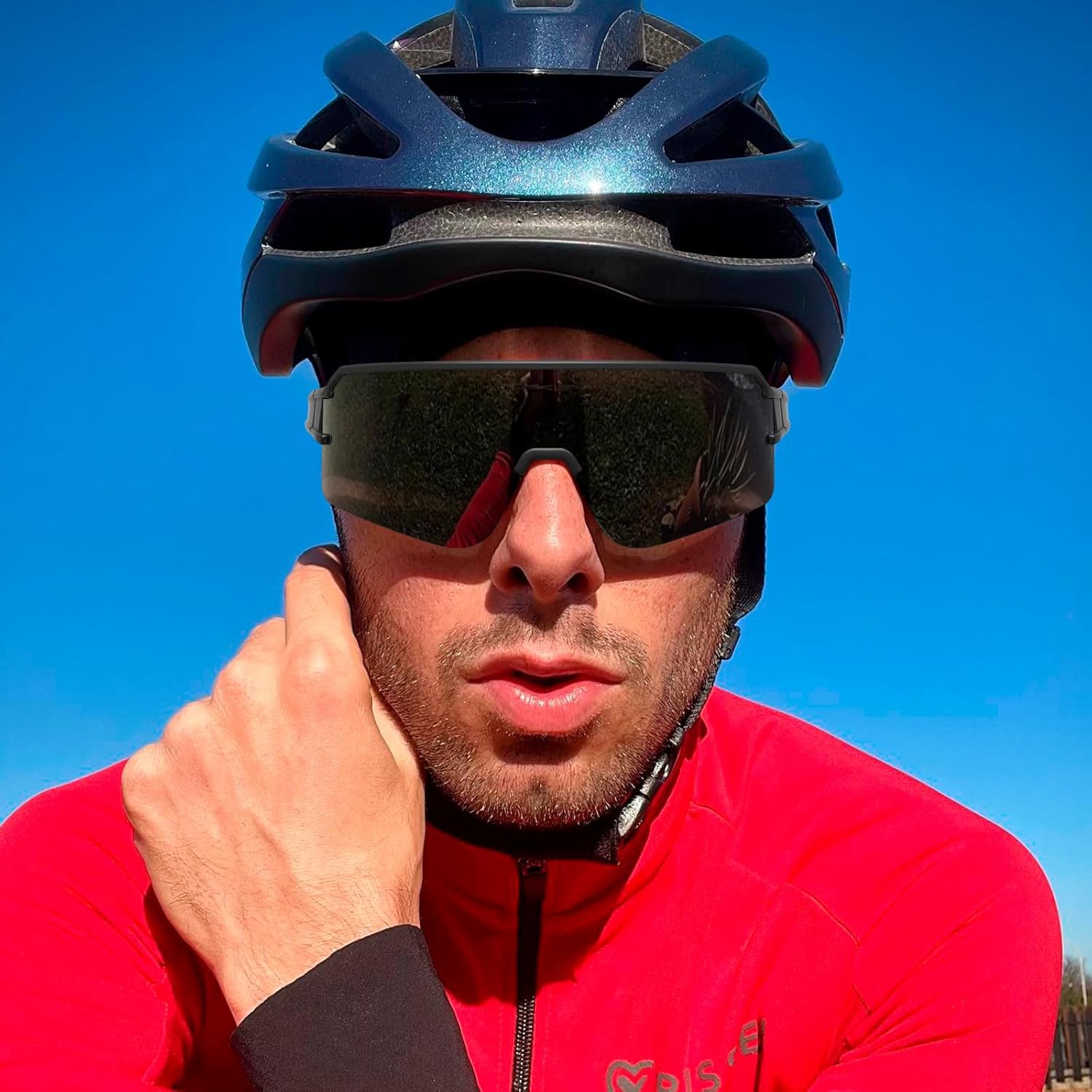 Cycling Sunglasses Polarized Baseball Glasses for Men Women, UV400 Sports Sunglasses Softball Running Biking MTB - Image 2