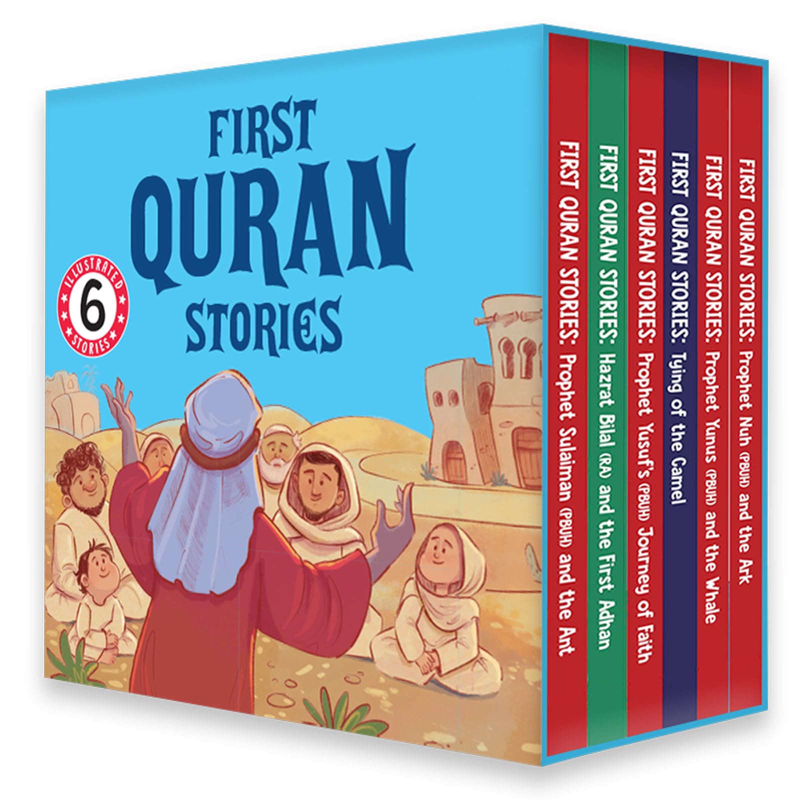 First Quran Stories (6 Books Box Set): First Quran Stories Box Set (6 Books): Islamic Story Books for Kids Ages 5+ | Stories of the Prophets for Children (Early Learning)
