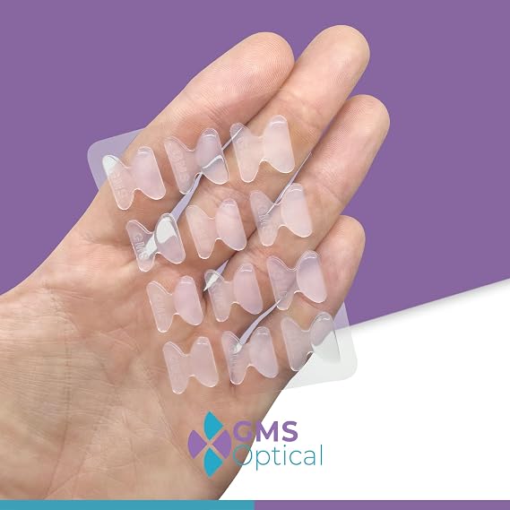 Double Adhesive Nose Pads 1.8mm 13mm Short Clear 10 Pairs Glasses Nose Pads