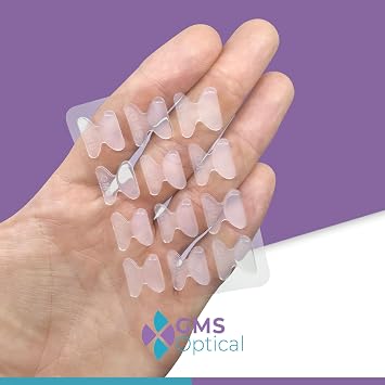 Double Adhesive Nose Pads 1.8mm 13mm Short Clear 10 Pairs Glasses Nose Pads