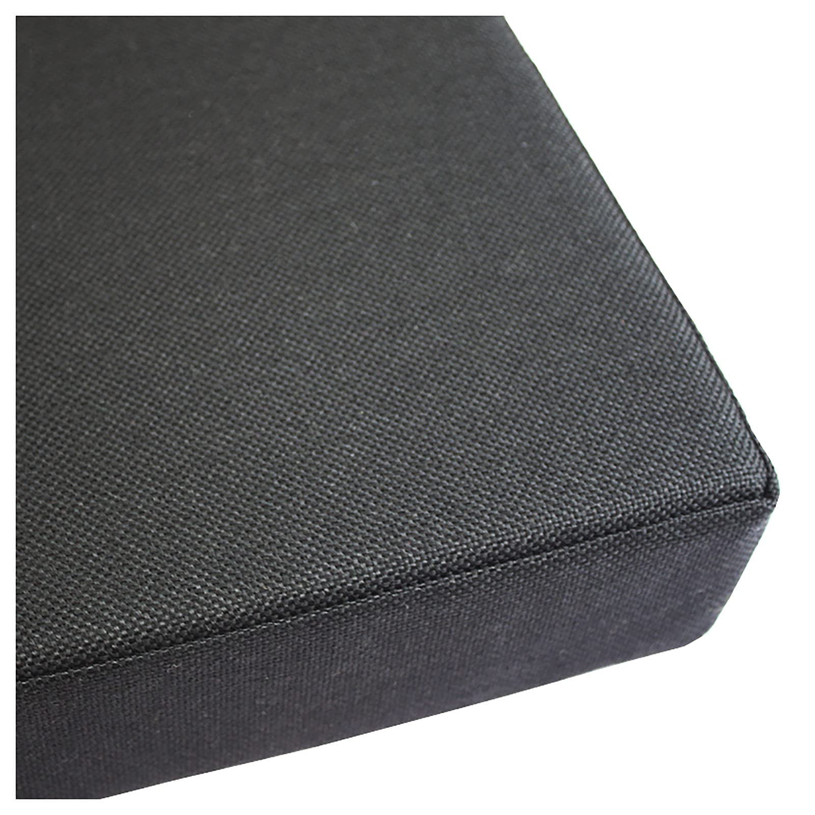 Coussin pour banc de jardin noir 200x30x5cm matelas de sol capitonné 3 places
