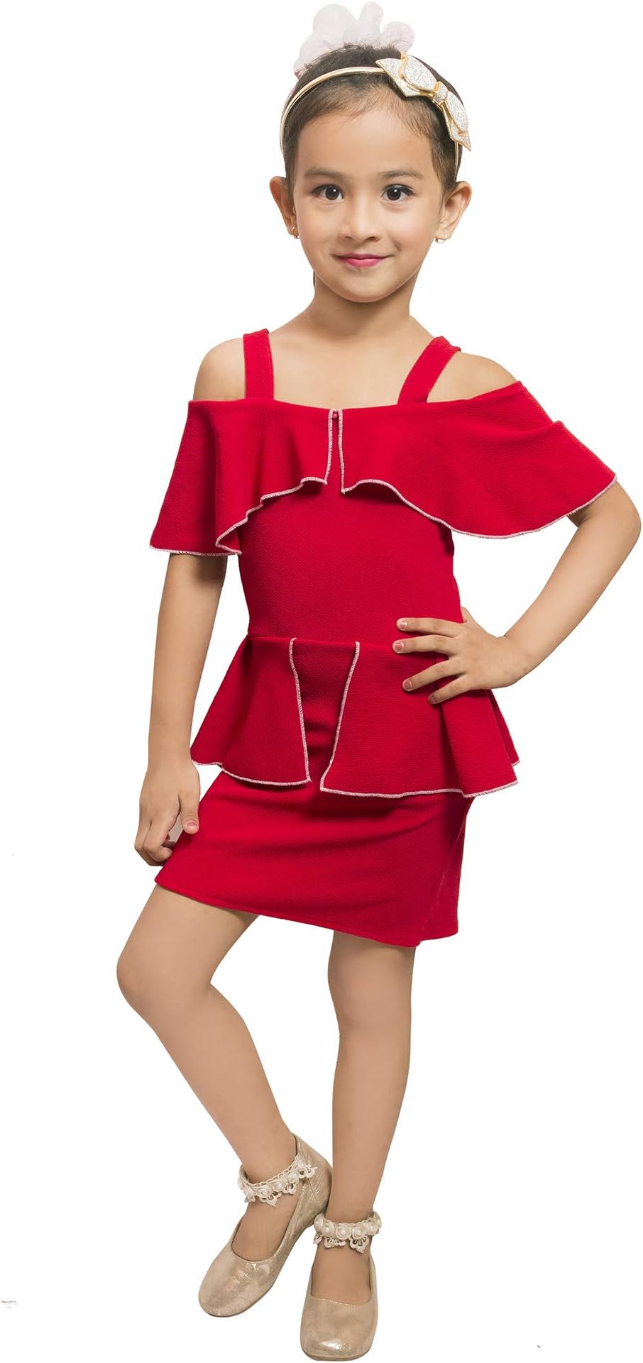 ADDYVEROGirls Midi Knee Length Dress
