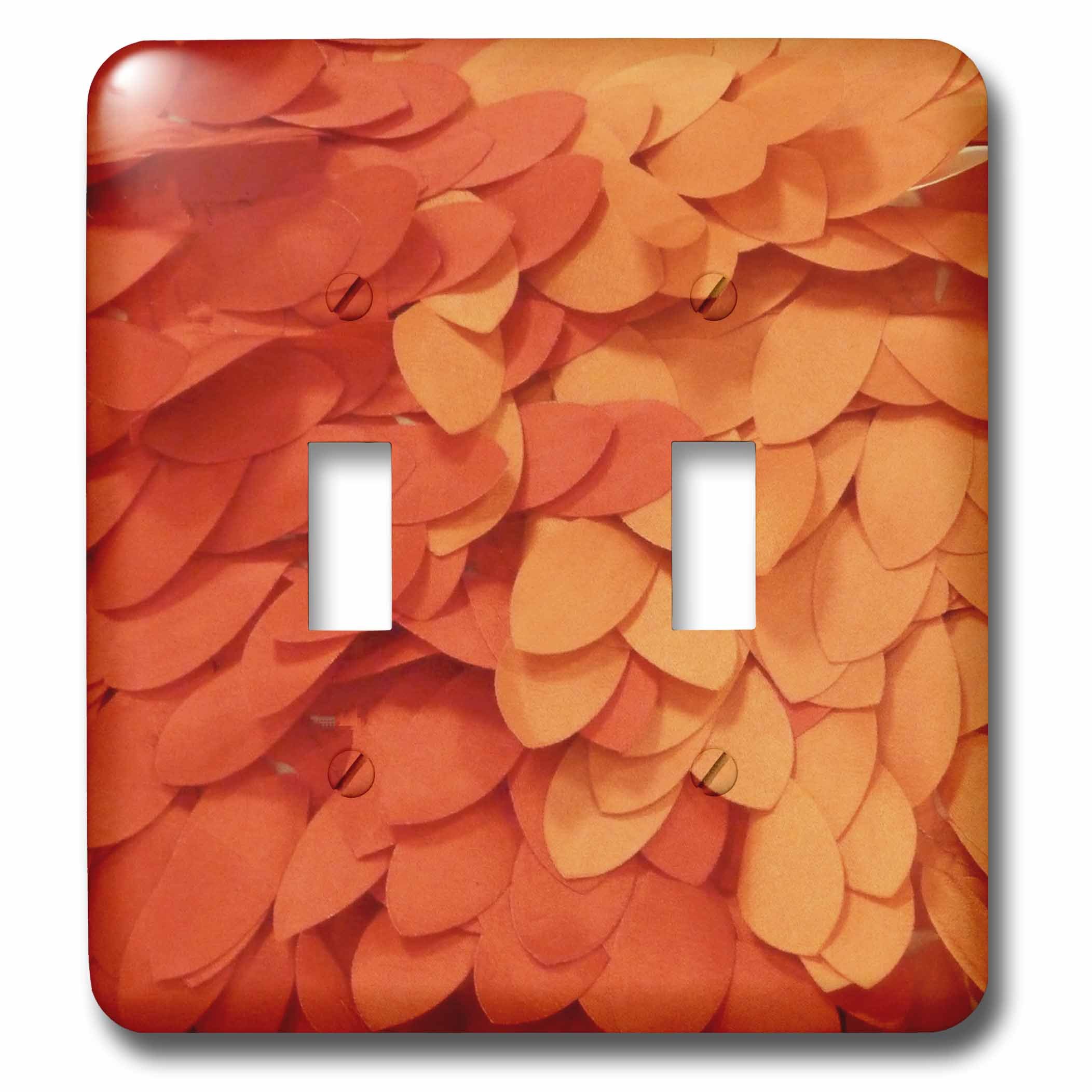 Interrupteur à baïonnette Orange Scallops pour remplacer vos plaques de plastique blanches