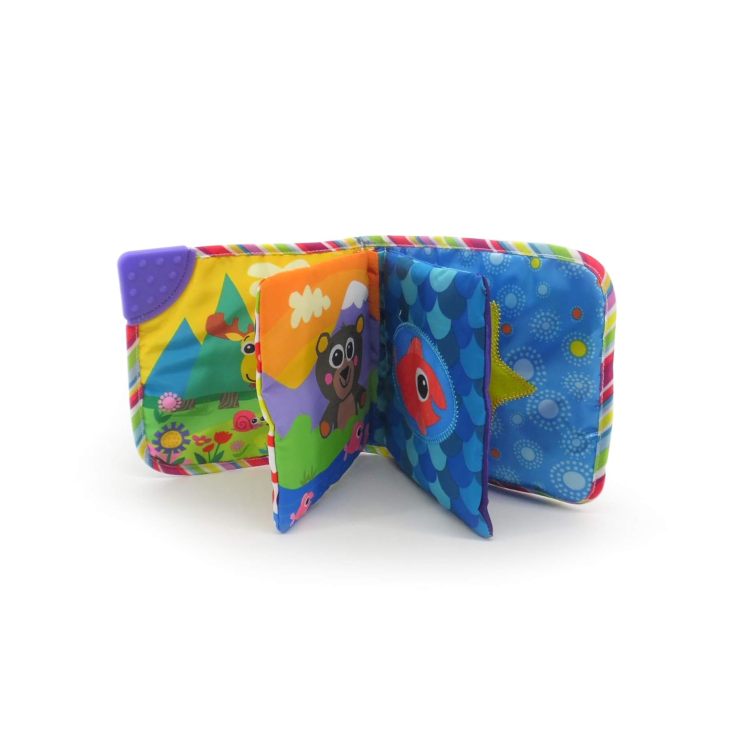 LAMAZE Fun Interactive Baby Book with Friendly Characters and Multiple Textures