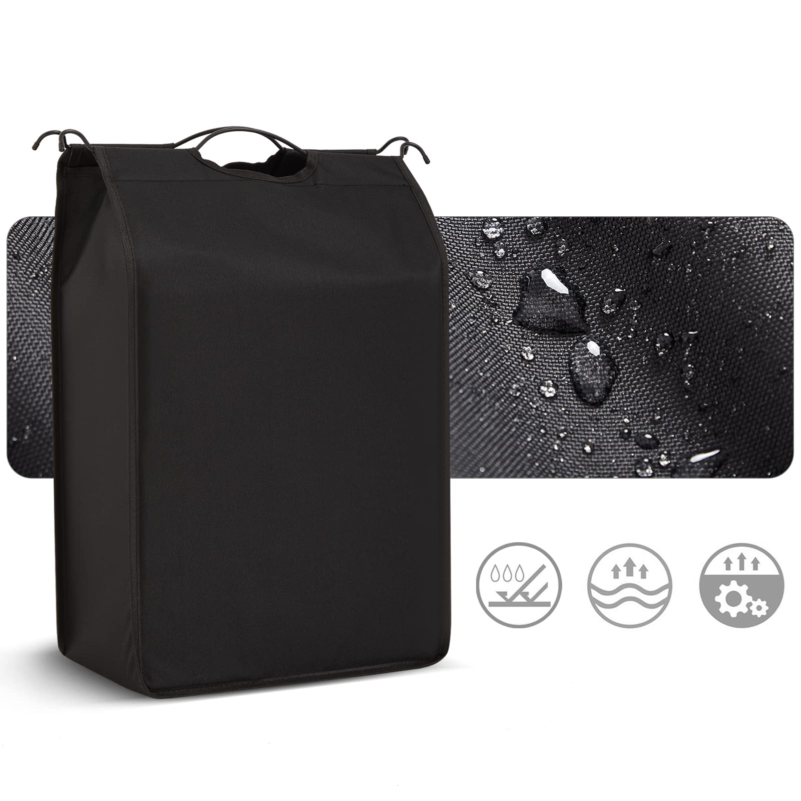 Meerveil Carrello Porta Biancheria con 3 Sacchi Rimovibili, Ceste per Bucato con Rotelle Universali