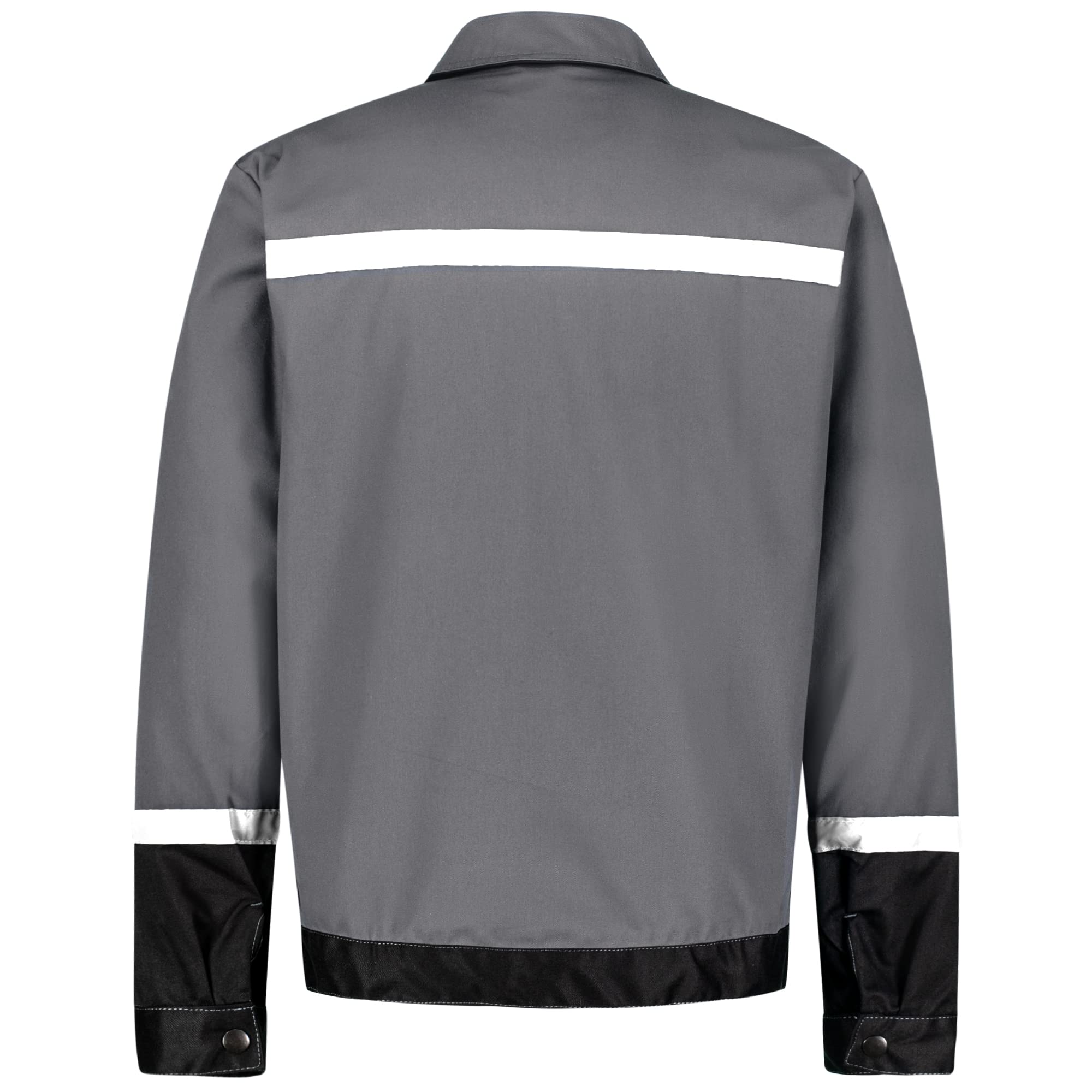 BWOLF Char Veste de Travail Homme Veste Chantier Multifonctionnel Veste de travail réfléchissante - Bleu/gris