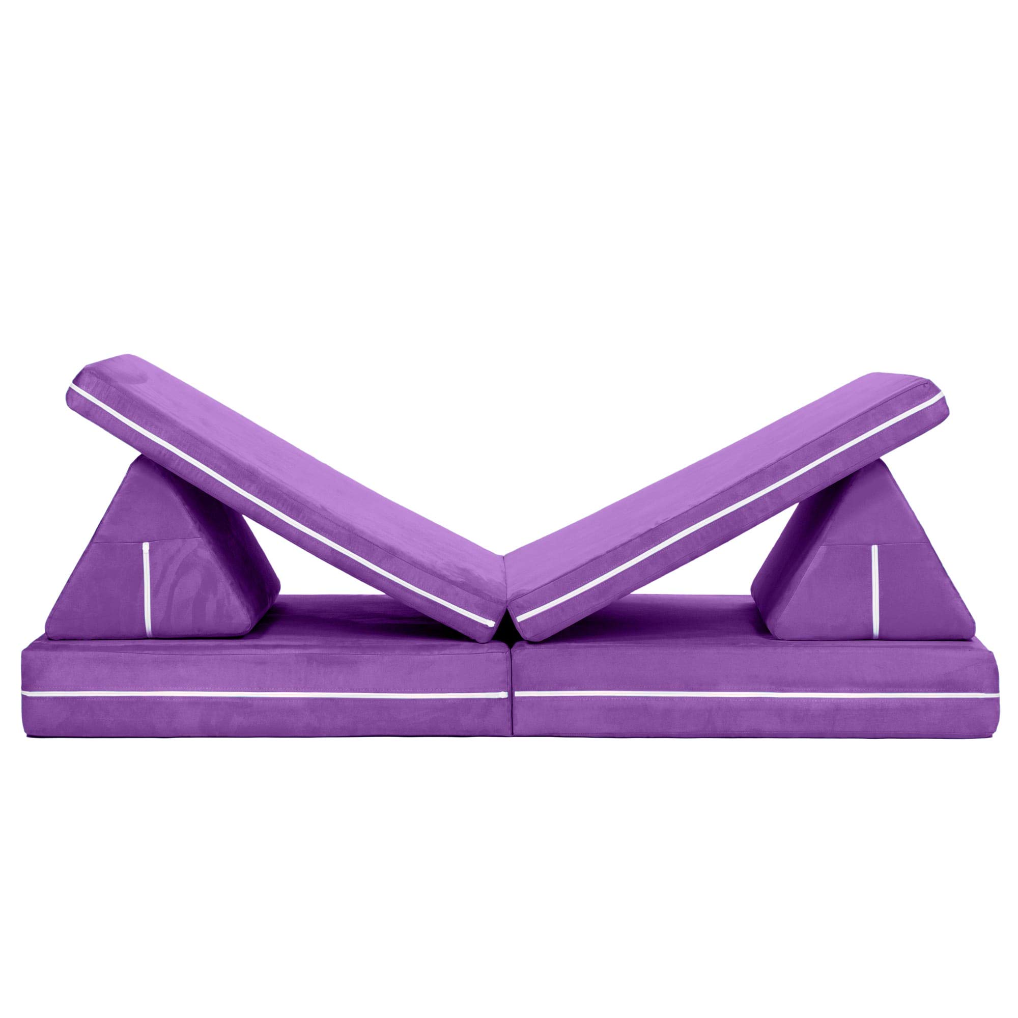 Jaxx Zipline Playscape Imaginative Furniture Playset for Creative Kids, Original Set, Grape