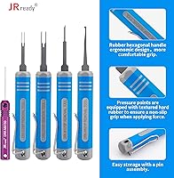 Vista 5 de JRready ST5253 - Herramienta de extracción de conectores de pines de 0.079 in, kit de herramientas de extracción de terminales de 0.118 in
